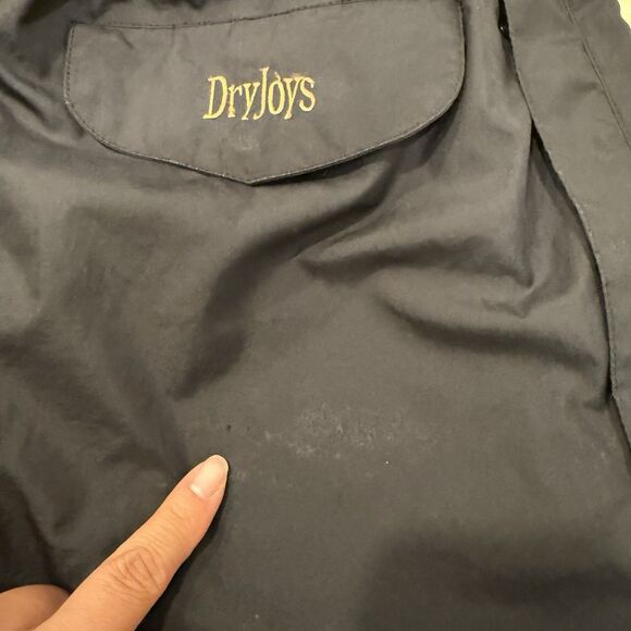 DryJoys by Footjoy Men's Golf Rain Pants Black Waterproof Full Side Zip Snap M - Picture 5 of 13